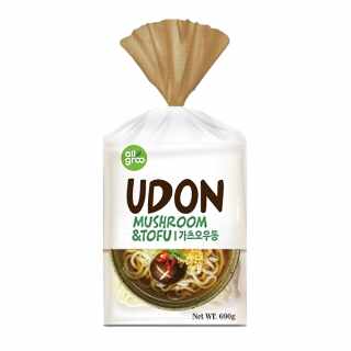 Allgroo - Udon-Nudeln mit Tofu und Pilzen (3 Portionen) 690 g