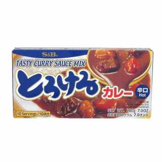 S&B - Torokeru Currypaste (scharf) 200 g MHD: 02.11.22