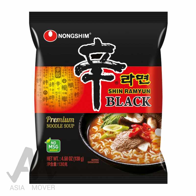 Shin Ramyun Black Premium Rind Geschmack scharf 130g von Nongshim