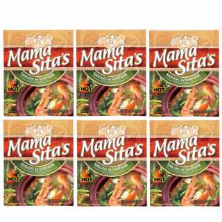 Mama Sitas - Sinigang Sa Sampalok Mix Hot (scharfer Mix für Tamarindensuppe) 6x50 g