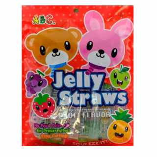 ABC - Jelly Straws Bear & Bunny - Röhrchen mit Fruchtgeschmack 300 g