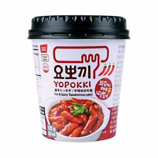 Young Poong - Intantnudeln Halal Spicy Yopokki/Topokki Cup (Reiskuchen) 140 g