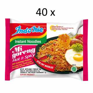 IndoMie - Scharfe Instant-Bratnudeln Mi Goreng Pedas 40x80 g