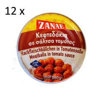 Zanae - Hackfleischbällchen im Tomatensauce 12x280 g