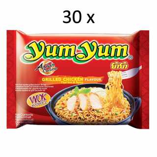 YumYum - Instantnudeln Grilled Chicken Thai Hot & Spicy 30 x 70 g MHD 15.03.25