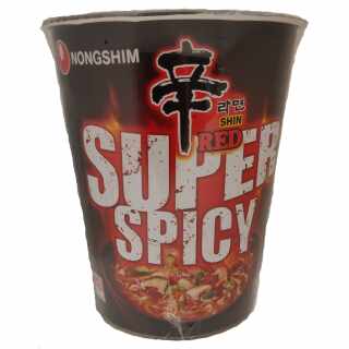 Nongshim - Shin Red Super Spicy/scharf Cupnudeln 68 g MHD 26.05.22