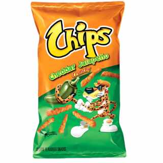 Cheetos - Cheddar Jalapeno Crunchy Scharfer Käse Flip Snack 226,8g