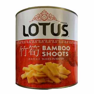 Lotus - Bambussprossen (Scheiben/Slices) in Wasser 2,95 kg/ATG 1,8 kg