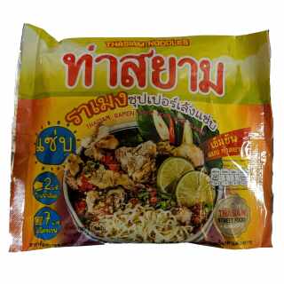 Thasiam Noodles - Instantnudeln Ramen Spicy Pork Soup Flavor (Leng Zab) 110 g