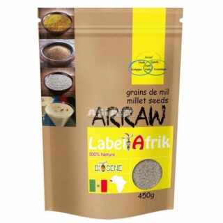 Label Afrik - Hirsemehl (Millet Seeds/Arraw) 450 g