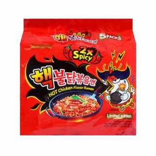 Samyang - Hot Chicken Ramen 2xSpicy 5x140 g MHD: 15.01.24