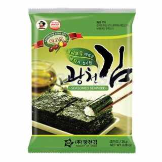 Kwangcheon - Crispy Seaweed Nori Snack Olive & Matcha 25 g