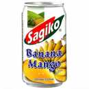 Sagiko - Banane-Mango-Drink 320 ml (Einweg-Pfand 0,25 Cent)