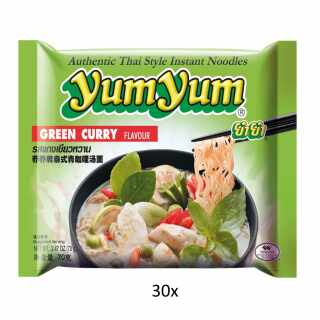 YumYum - Instantnudeln mit grünem Currygeschmack 30 x 70 g