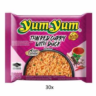 YumYum - Instantnudeln mit rotem Curry und Entengeschmack 30 x 60 g