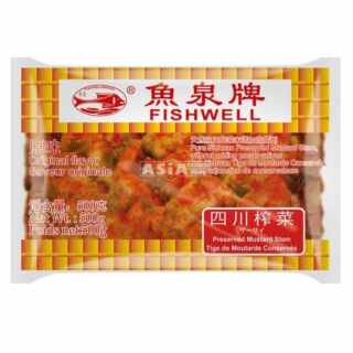 Fishwell - Ganzer Senfkohl eingelegt (Sichuan Preserved Mustard Stem) 500 g