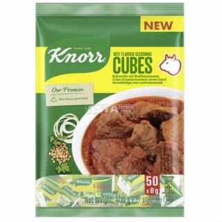 Knorr - Rinder-Brühwürfel (Beef Flavour Cubes 200 g) 50 x 8 g MHD: 01.09.24