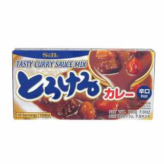 S&B - Torokeru Currypaste (scharf) 200 g MHD: 31.08.24