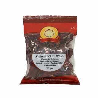 Annam - Kashimiri Ganze Chilis mit Stiel 100 g