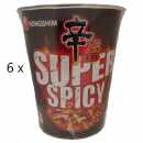 Nongshim - Shin Red Super Spicy/scharf Cupnudeln  6x 68 g