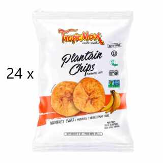 Tropicmax - Plantain Chips Natürlich süß 24x 57 g (Karton) MHD: 04.01.25