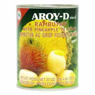 Aroy-D - Rambutan mit Ananas in Sirup 565 g/ATG 250 g