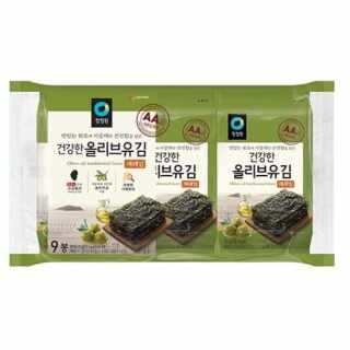 Chung Jung One - Crispy Seaweed Nori Snack Olive (9x5g) 45 g